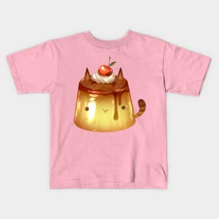 Caramel Kitty Flan Kids T-Shirt